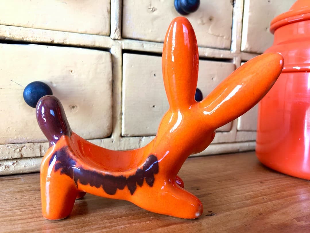 C*N様 イギリス製　ヴィンテージ　陶器　うさぎ　小物入　アンティーク　ホーロー