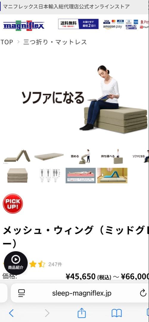 メッシュ・ウィング（ミッドグレー）