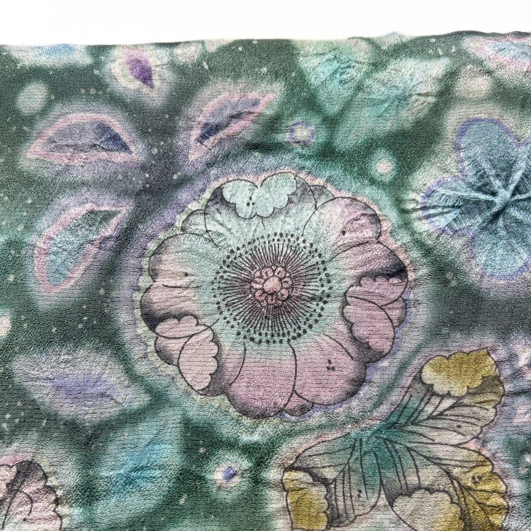 桐屋翠山工房　銀通し　辻ヶ花　ぼかし　訪問着　着物　041a p