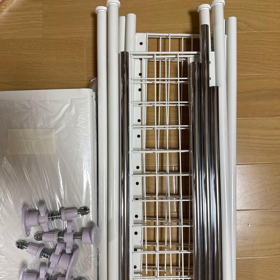 山善フリーラックスリム 幅78×奥行25×高さ209-282 STR