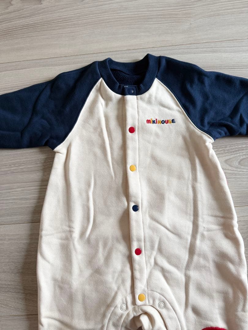 新品未使用 ミキハウス カバーオール80cm