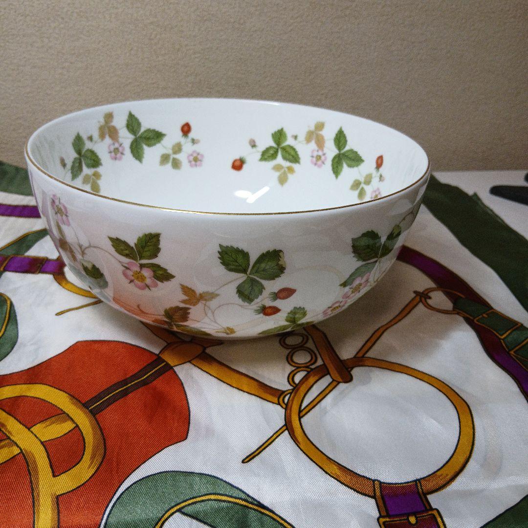  ウェッジウッド　ワイルドストロベリー　サラダボウル(大)