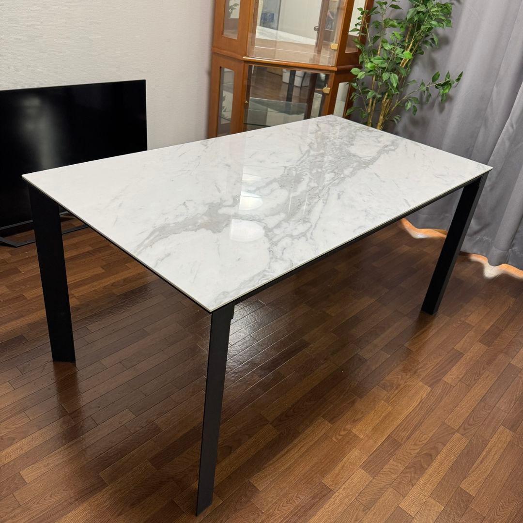 東京インテリア グラナダ セラミックテーブル ホワイト