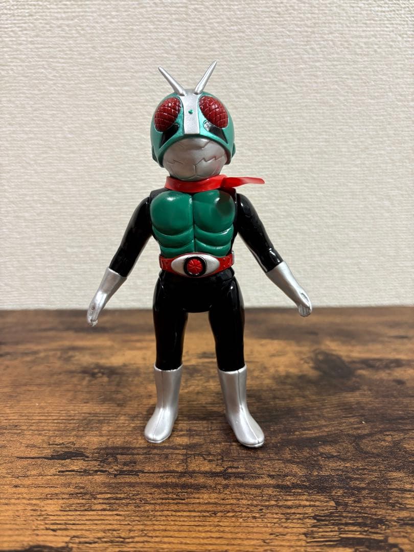 メディコムトイ 東映レトロソフビコレクションM 仮面ライダー新1号(面取れ)