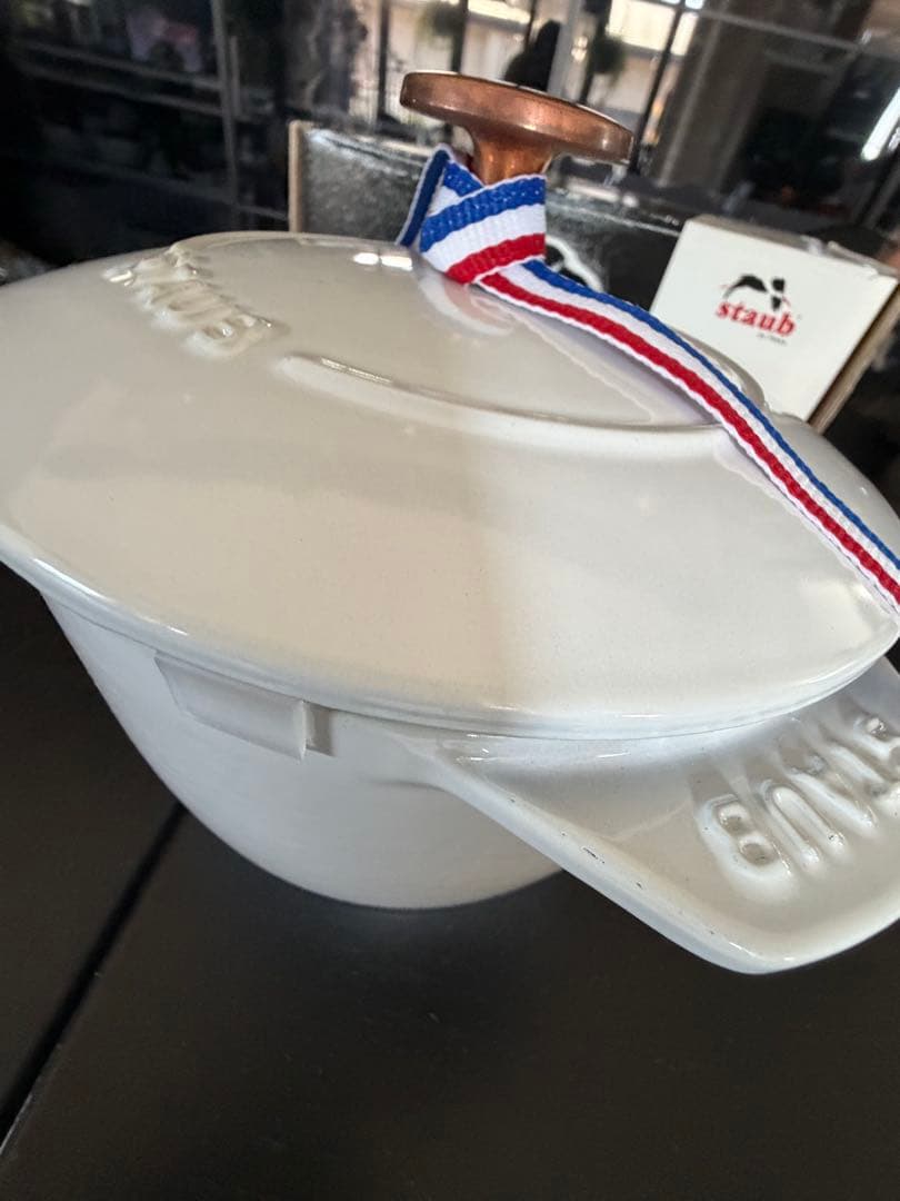 ストウブ　レア　USA限定　コッパーノブ　M ラココットdeGOHAN 箱有