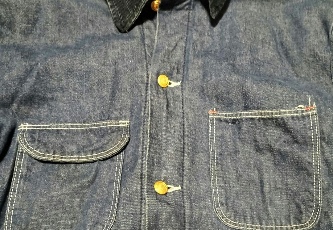 BLUE BELL カバーオール ビンテージＵＳＡ コーデュロイ襟 46