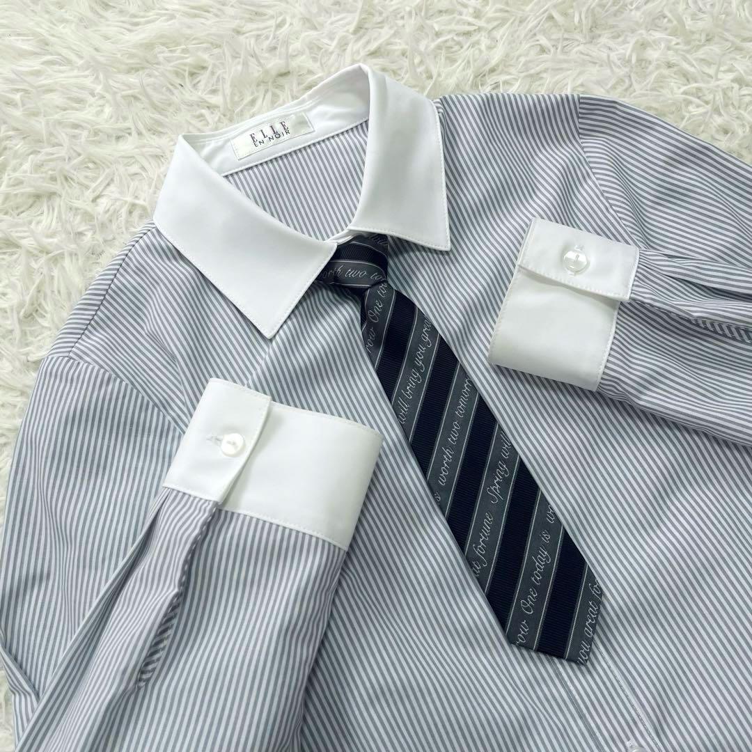 美品✨エルアンノアール　ブラックショートジャケットハイウエストスカート150