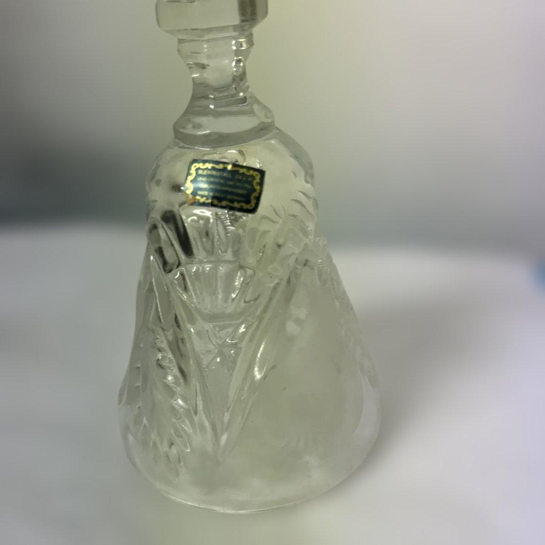 西ドイツ製　カットガラス ハンドベル