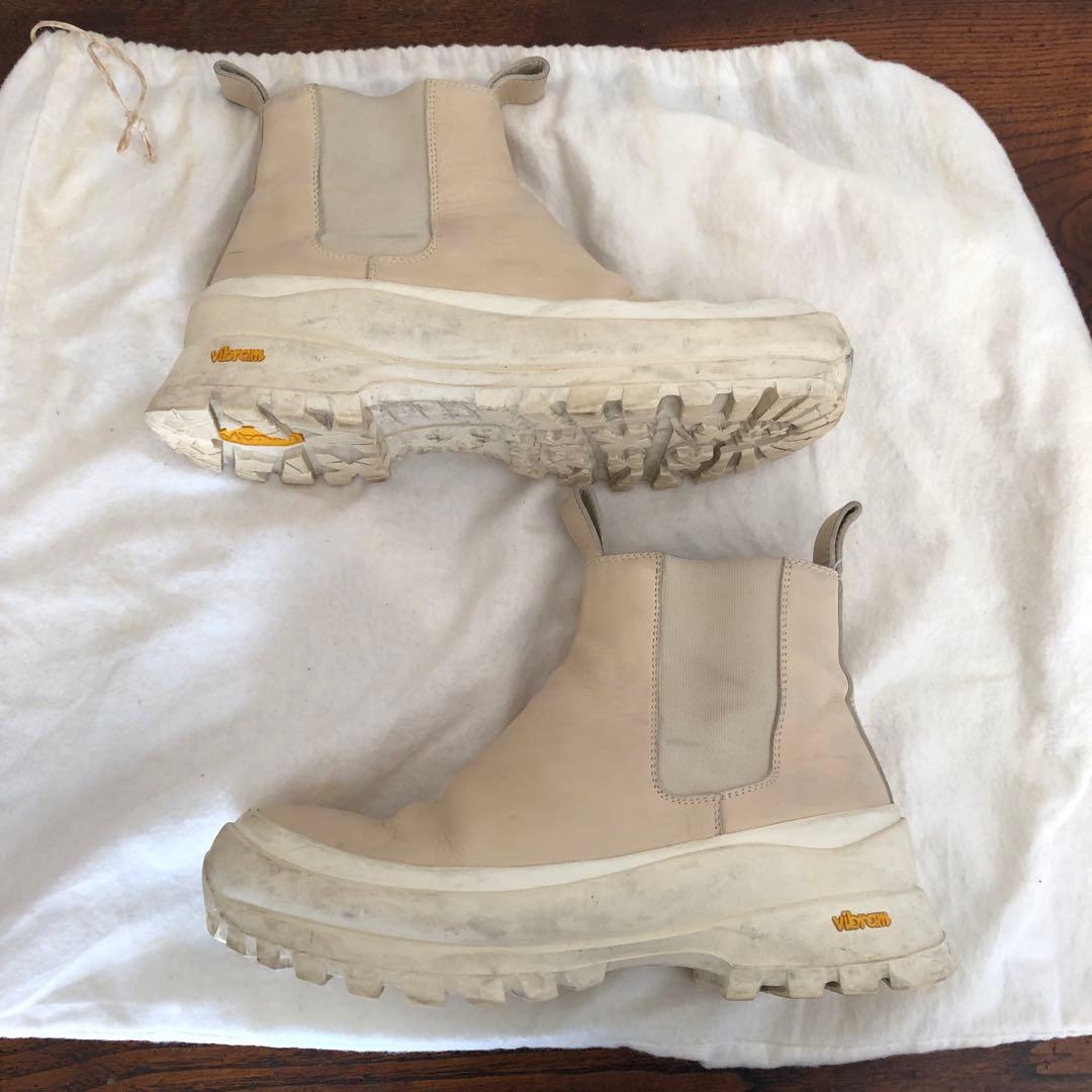 JIL SANDER ジルサンダー サイドゴアブーツ ベージュ 41