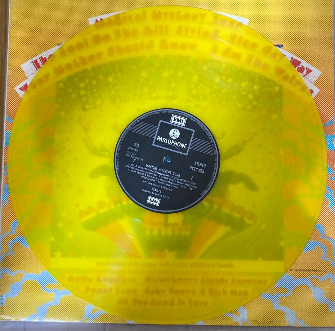 稀少UK黄色StereoマジカルミステリーツアーBeatlesビートルズレコード