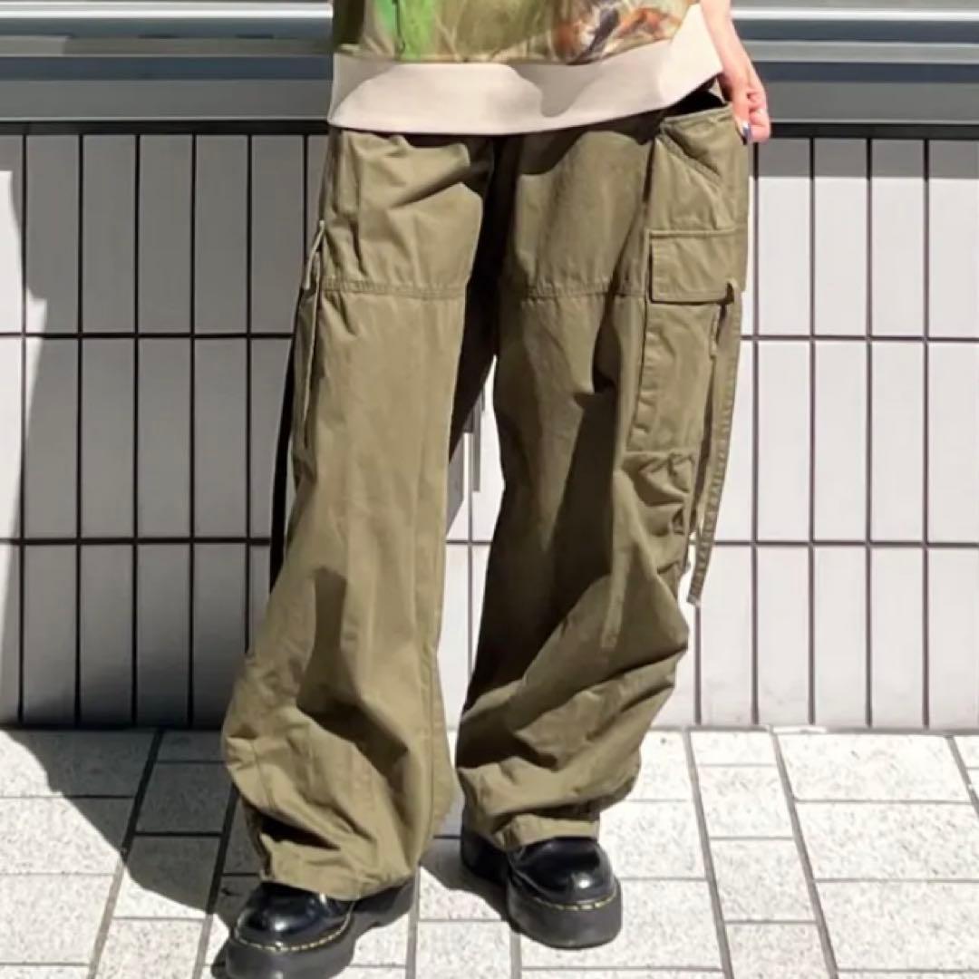 【未使用】アメリ MILITARY SLIT LACE CARGO PANTS