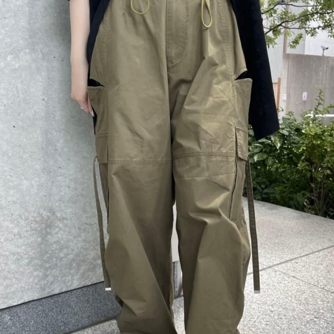 【未使用】アメリ MILITARY SLIT LACE CARGO PANTS