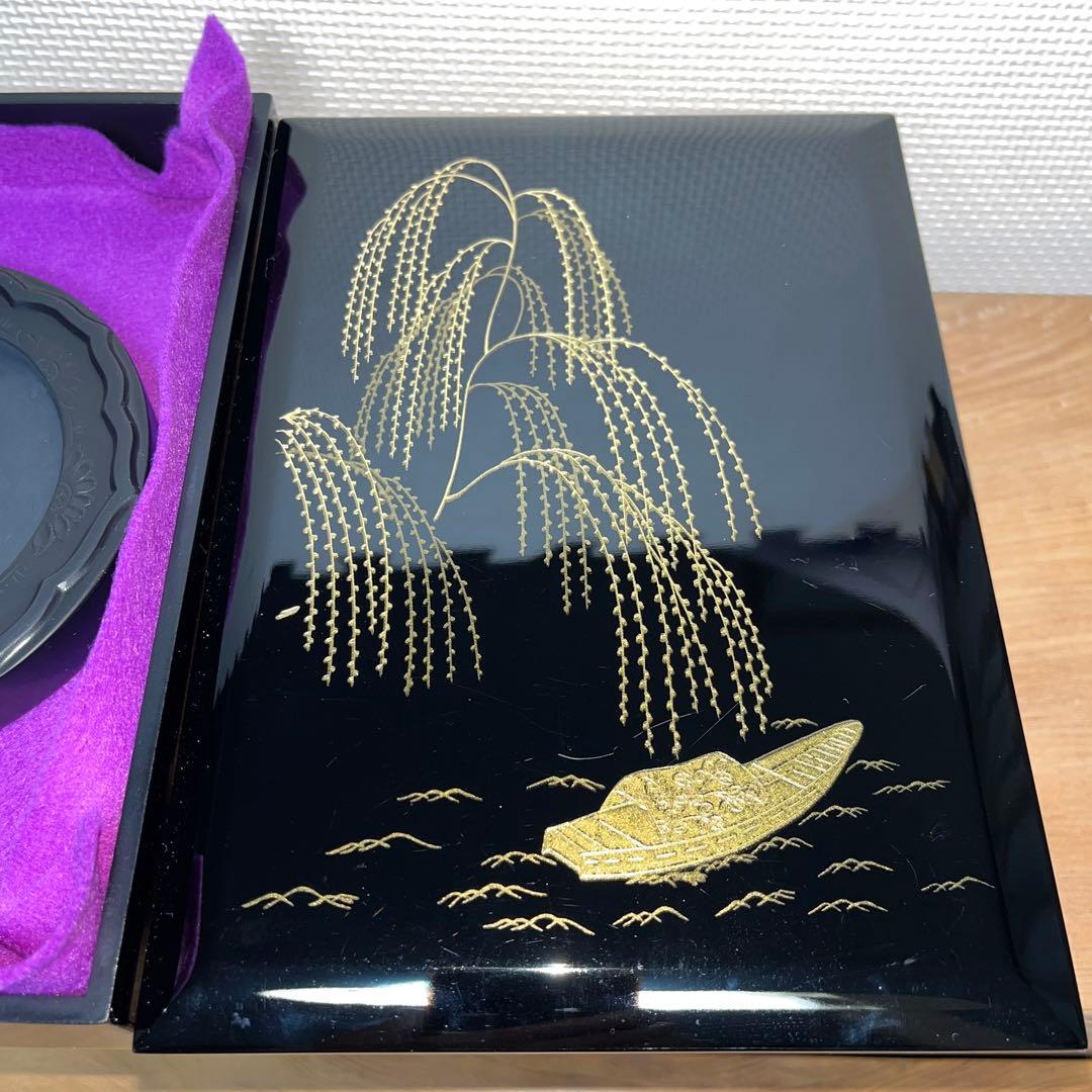 ⭕️専用⭕️ 雨端硯　国礎　日月研　名工　11代　雨宮静軒匠　女性好み