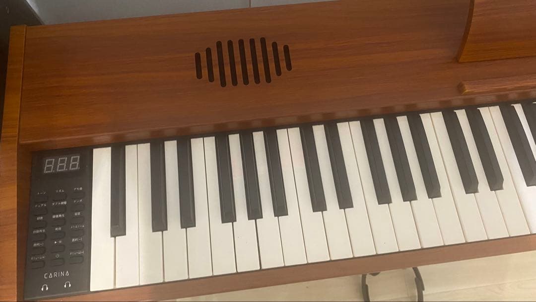 スタンド付き　電子ピアノ　88鍵盤　給電タイプ　ウォールナット