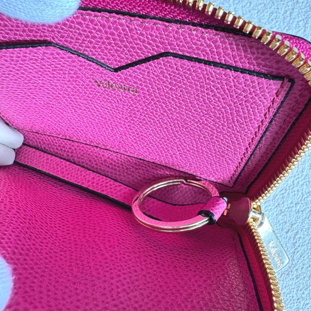 Valextra ヴァレクストラ ジップキーホルダー キーリング ピンク