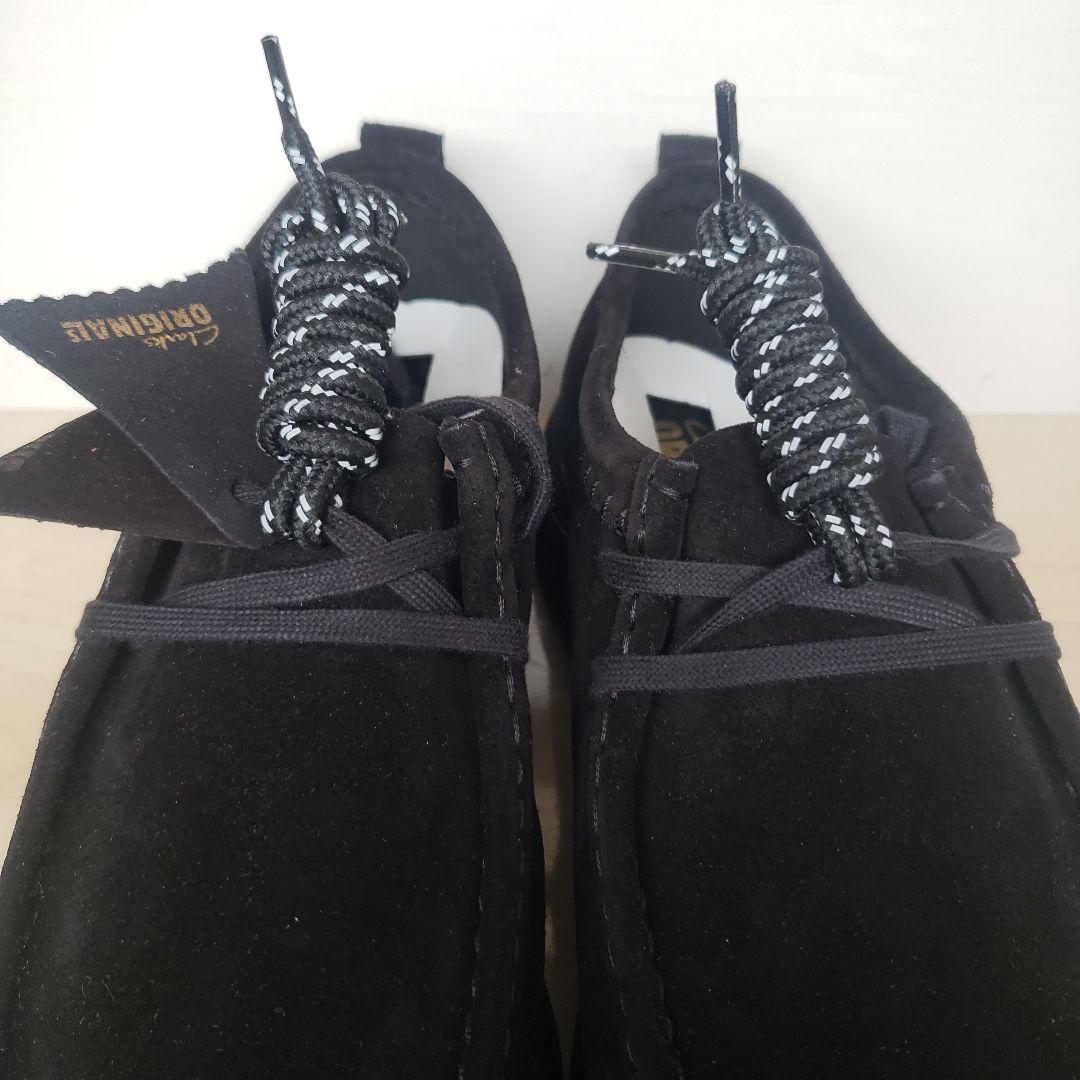 【未使用】 CLARKS Wallabee Eden Lo ブラックスエード