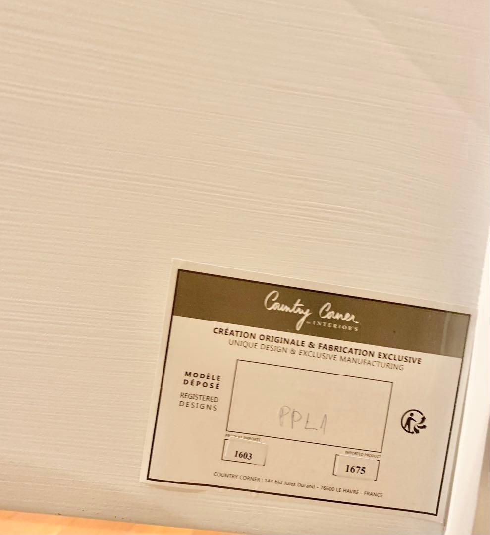 カントリーコーナー　ロマンスダブルベッド　シャビーホワイト　フレンチ家具　木製