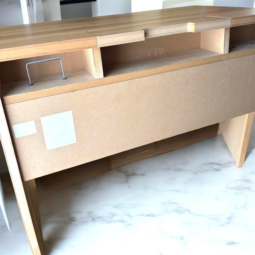 ベルメゾン　パソコンデスク　ナチュラル　90㎝×50㎝×72cm