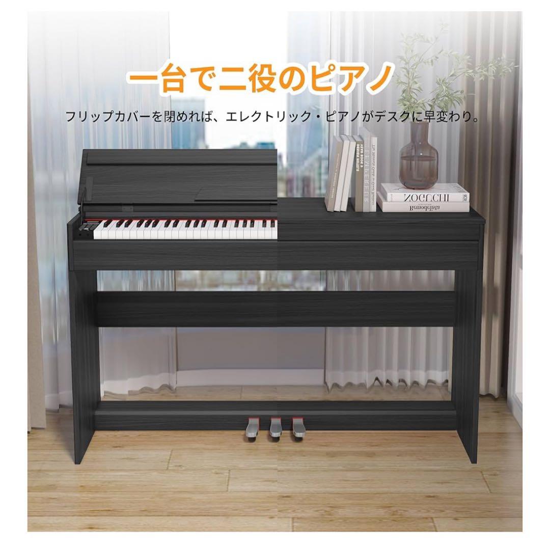 ❗️KKです❗️電子ピアノ　黒　88鍵盤88鍵　アップライト　MIDI対応