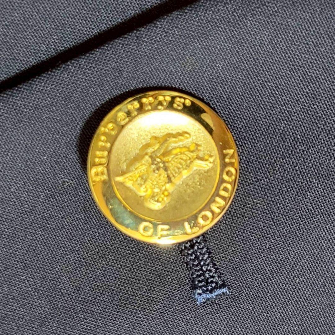 美品✨　バーバリーズ　テーラードジャケット　エンブレム刺繍　金ボタン　11号　L
