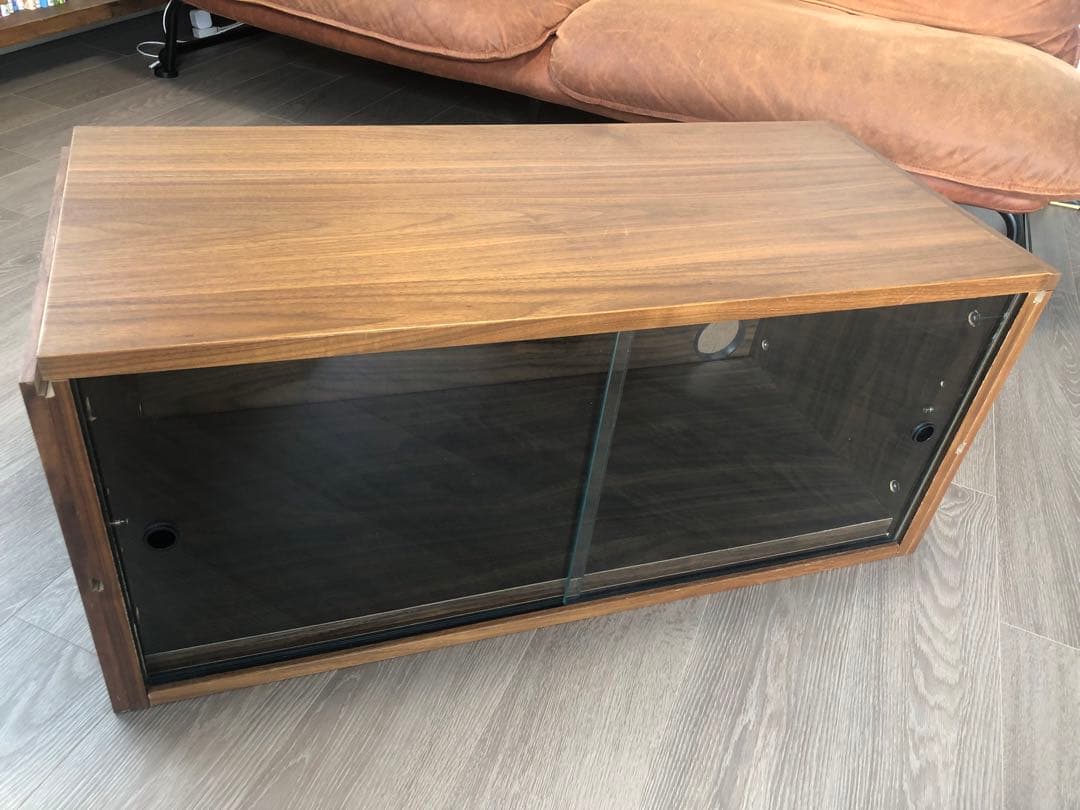 無印良品　スチールユニットシェルフ　ステンレスユニットシェルフ　ガラス引き戸