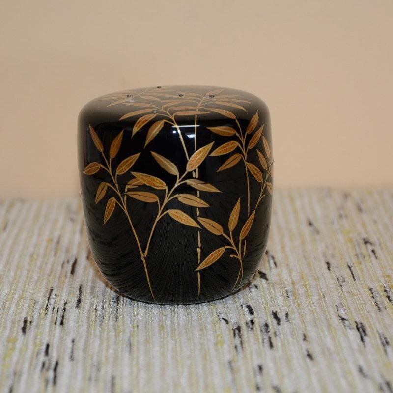 茶道具　中棗　笹露棗　美品　輪島塗　引持龍峰　送料込み