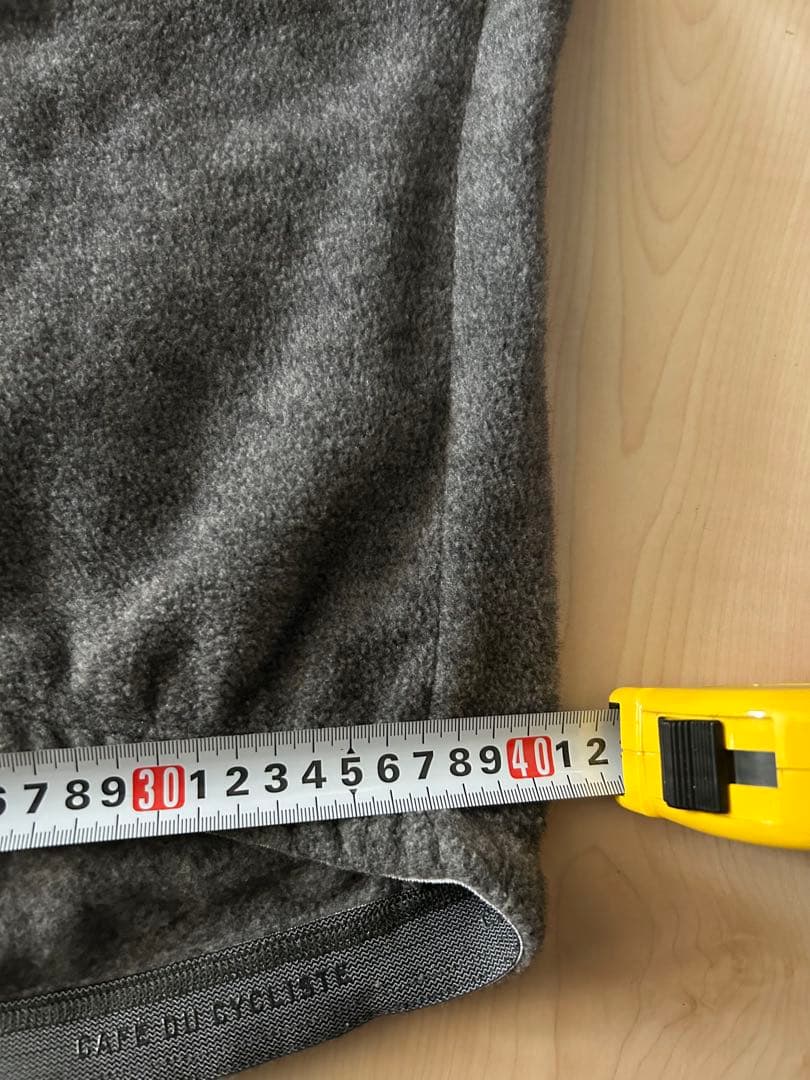 CAFE DU CYCLISTE フリースサイクルジャージグレーメンズM