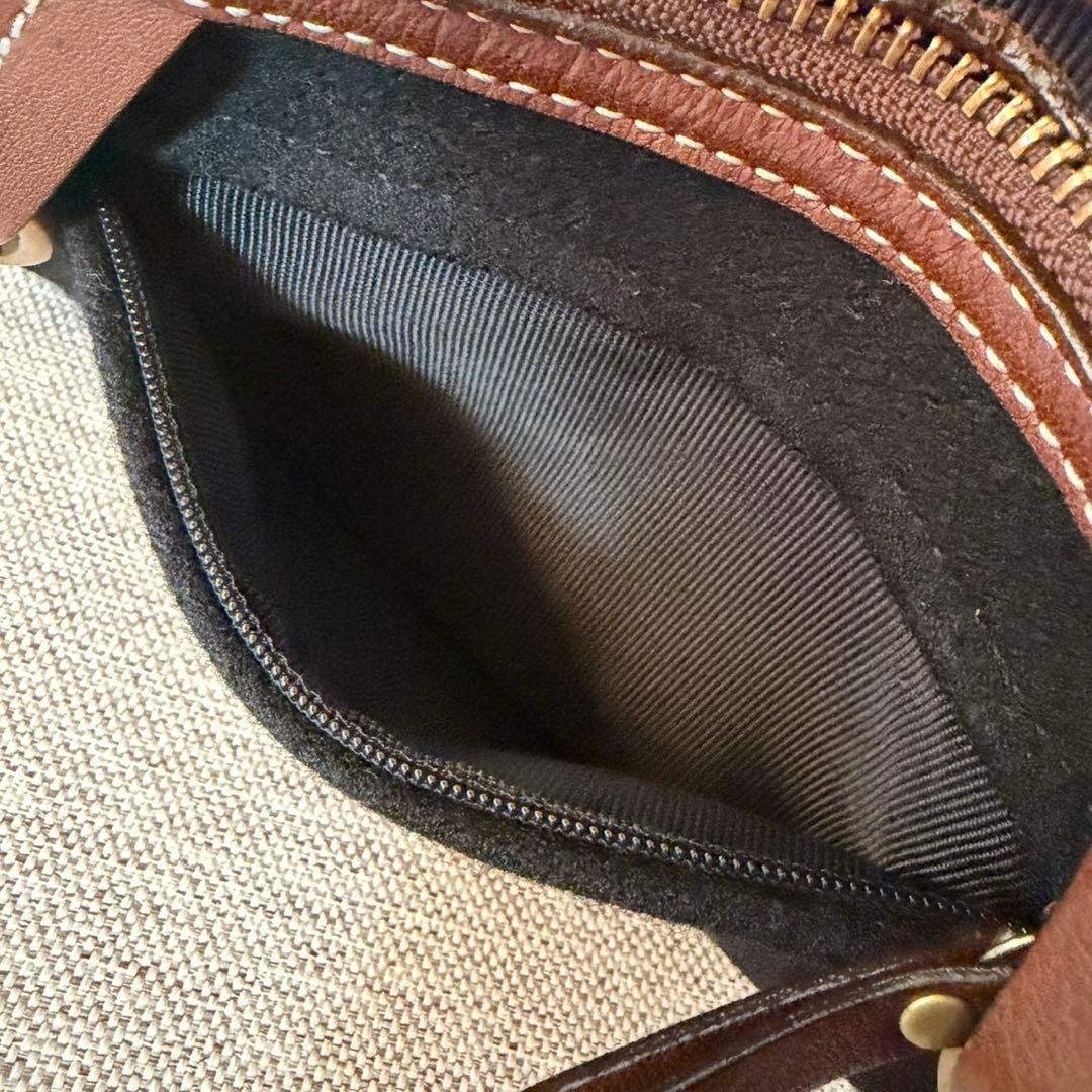 バーバリー ブルーレーベル ショルダーバッグ ウール　レザー ブラック