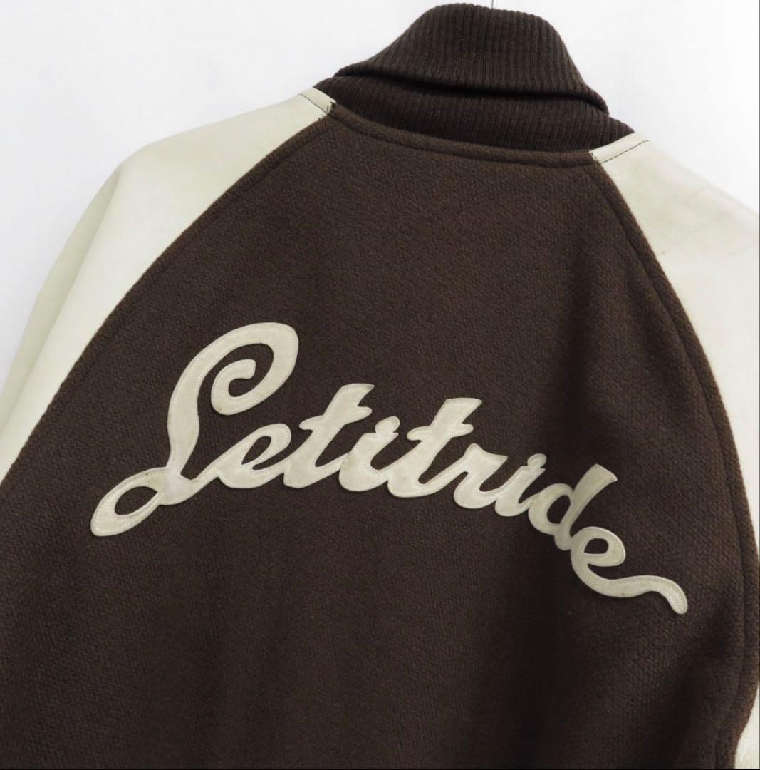 初期Let it Rideレットイットライド　90s　関係者限定スタジャン　焦茶