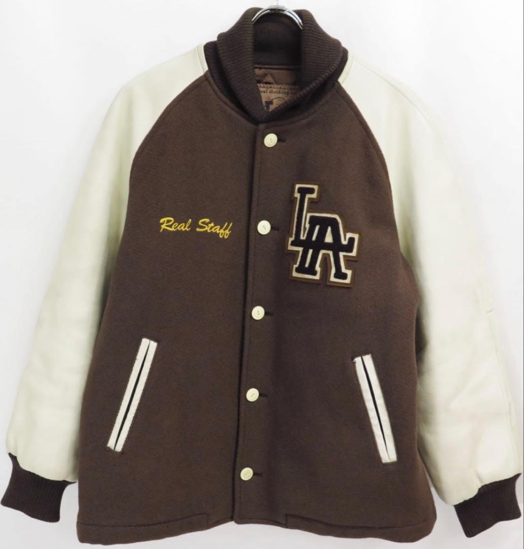 初期Let it Rideレットイットライド　90s　関係者限定スタジャン　焦茶