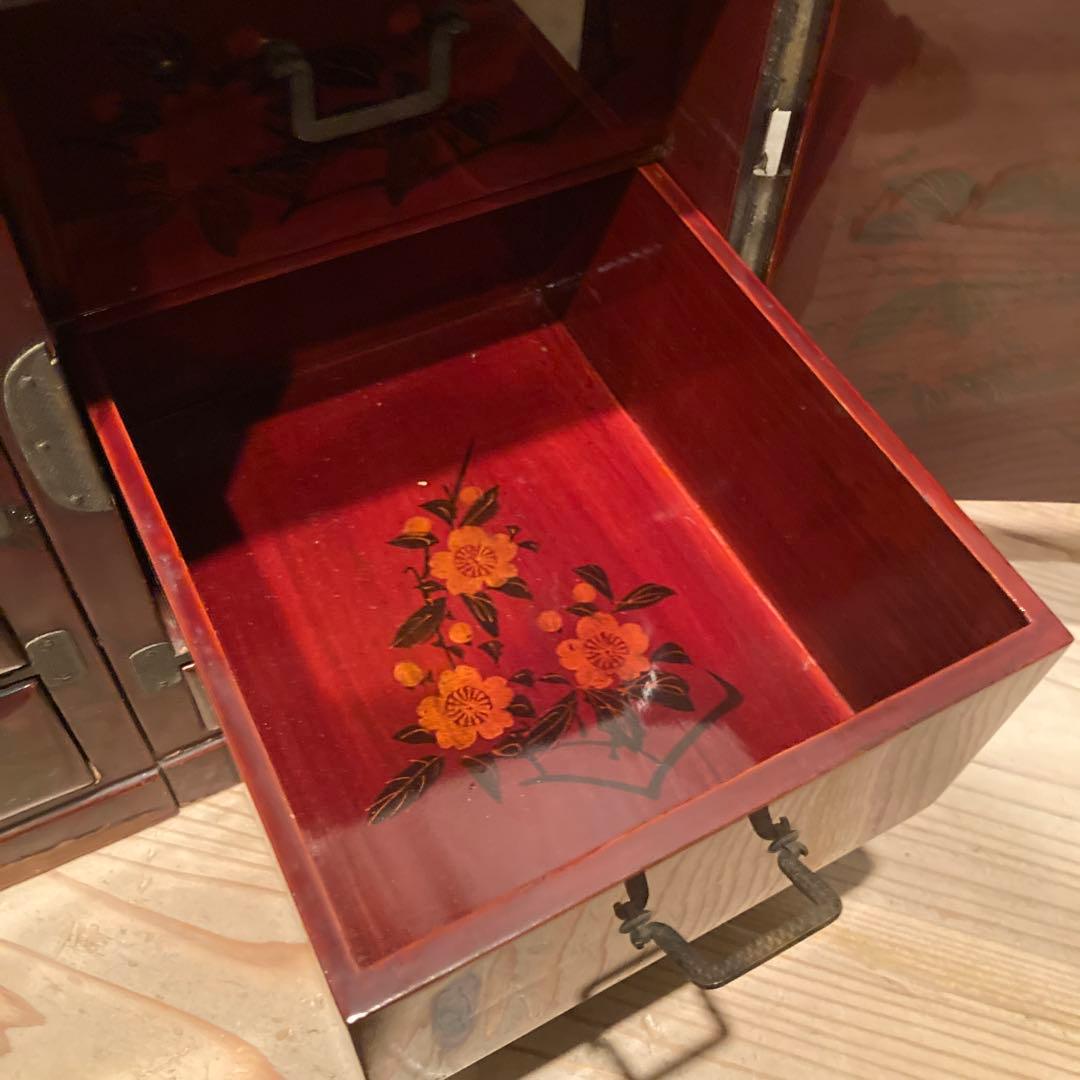 漆塗り 小箪笥 アンティーク　当時物　昭和レトロ　和箪笥 和家具　骨董