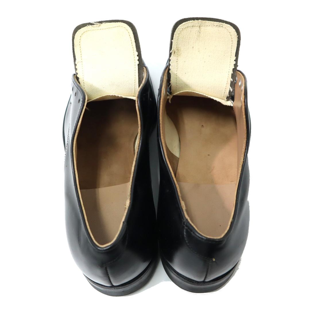 デッド 70s US NAVY USN サービス シューズ ミリタリー 米軍 黒