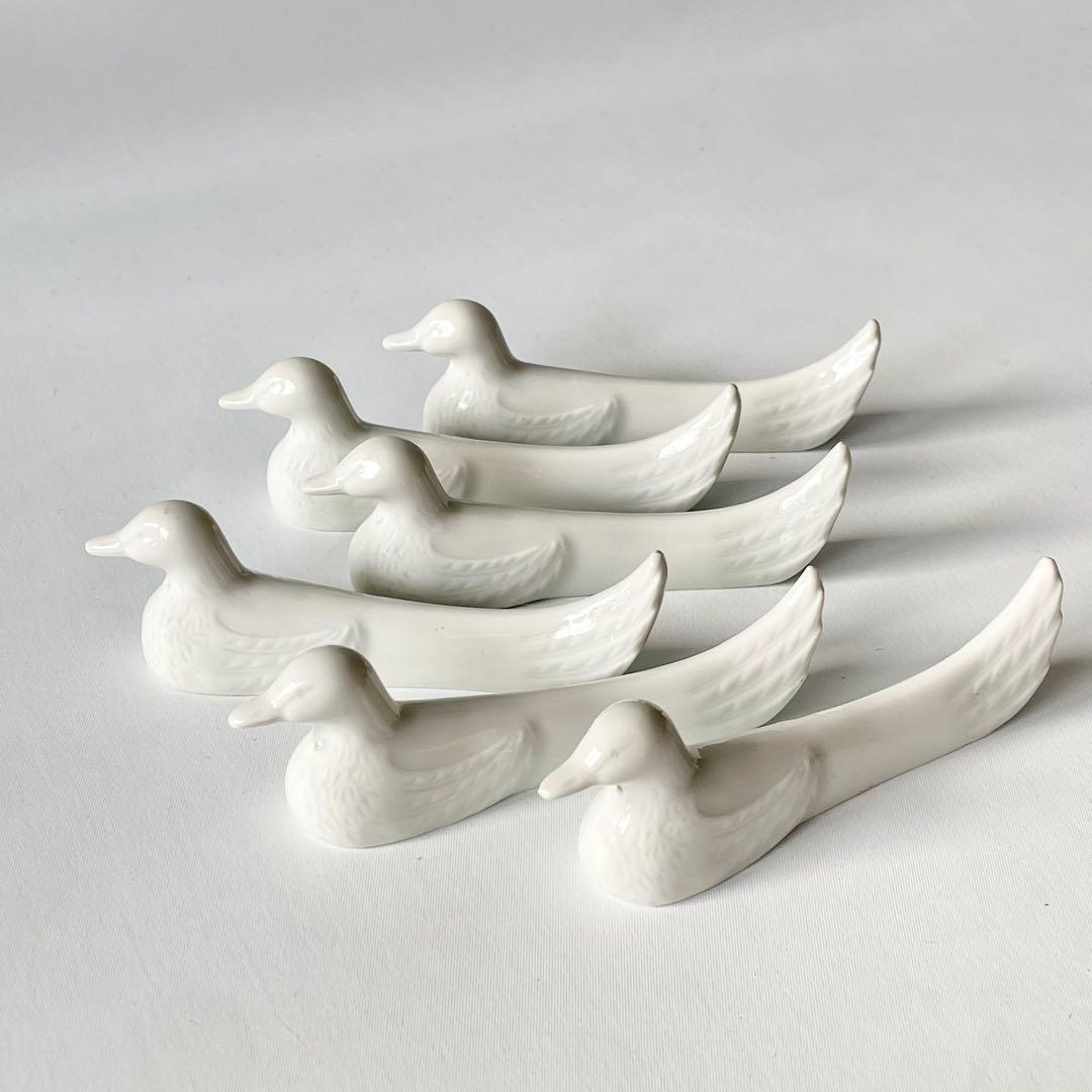 PILLIVUYT ピリヴィッツ 水鳥 カトラリーレスト 6個セット