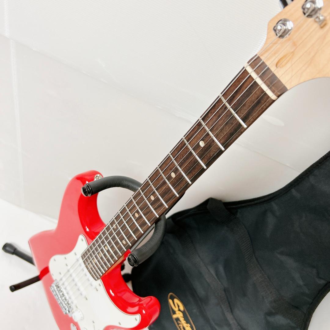 美品 Squier スクワイヤー ストラトキャスター 赤 ヴァーミリオンレッド