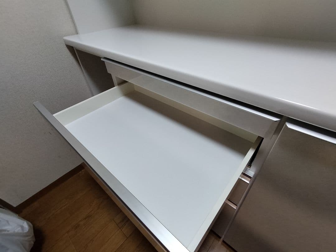 松田家具　キッチンボード　スモーク　　1400サイズ　食器棚　日本製　美品