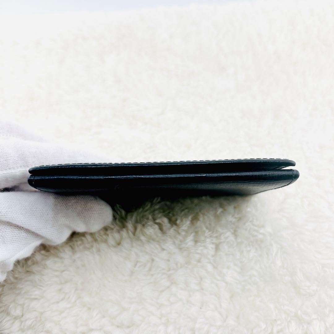 ✨極上美品✨　ロエベ　カードケース　名刺入れ　アナグラム　レザー　ブラック