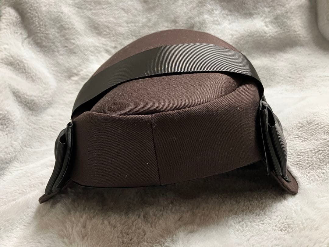 アノンハット　小公女のボンネット　ブラウン×ブラック