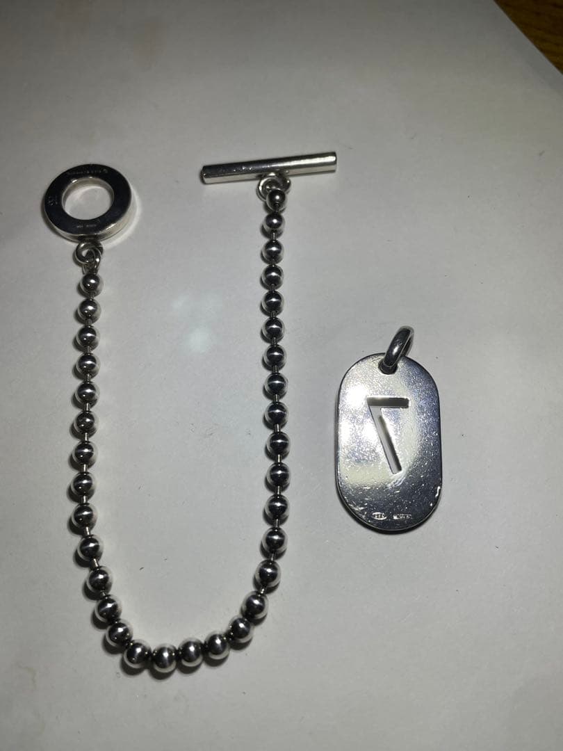 グッチ gucci ネックレストップ 7 ボールチェーン セットシルバー925