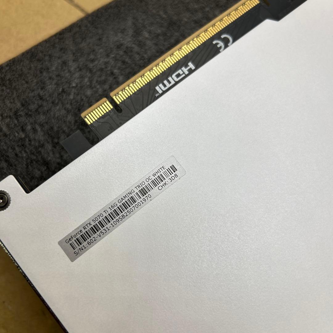 グラフィックボード・グラボ・ビデオカード MSI GeForce RTX 5070 Ti 16G GDDR7