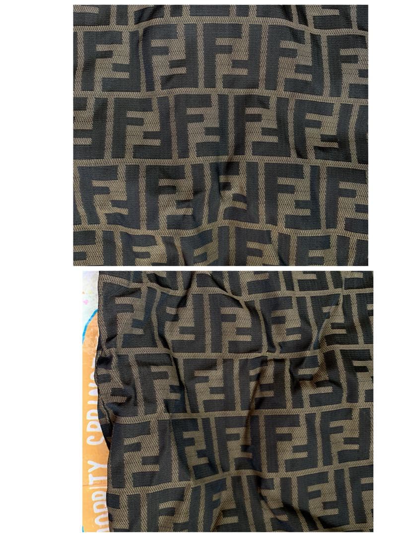 USED①フェンディFENDI☆ズッカ柄☆リバーシブルトートバッグ☆レオパード★