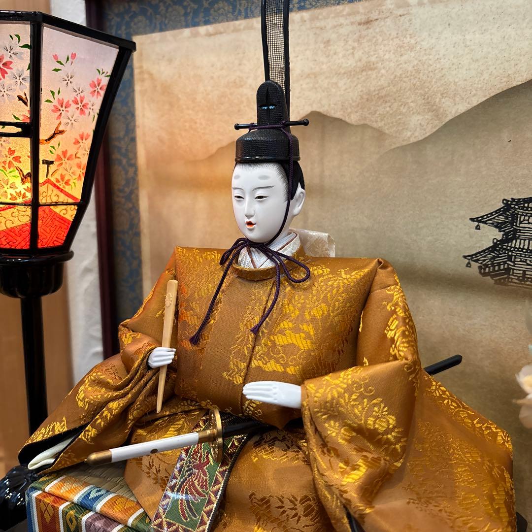 ガラスケース入り　雛人形