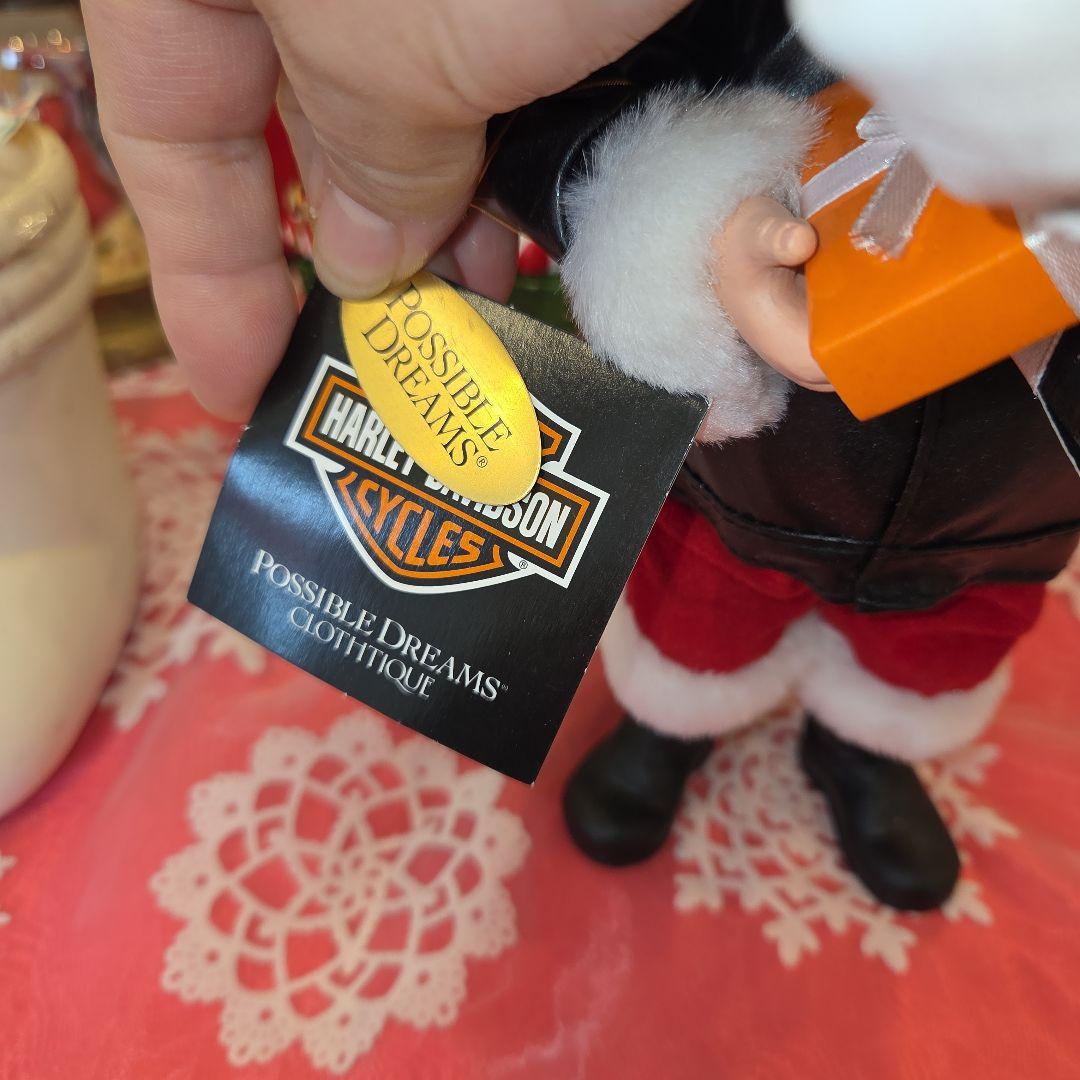 ハーレーダビッドソン サンタクロース 置物