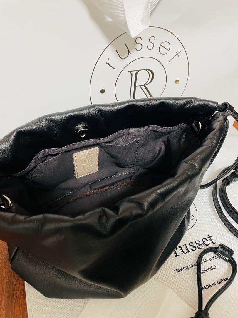 russet ラシット レザー巾着 4WAYショルダーバッグ