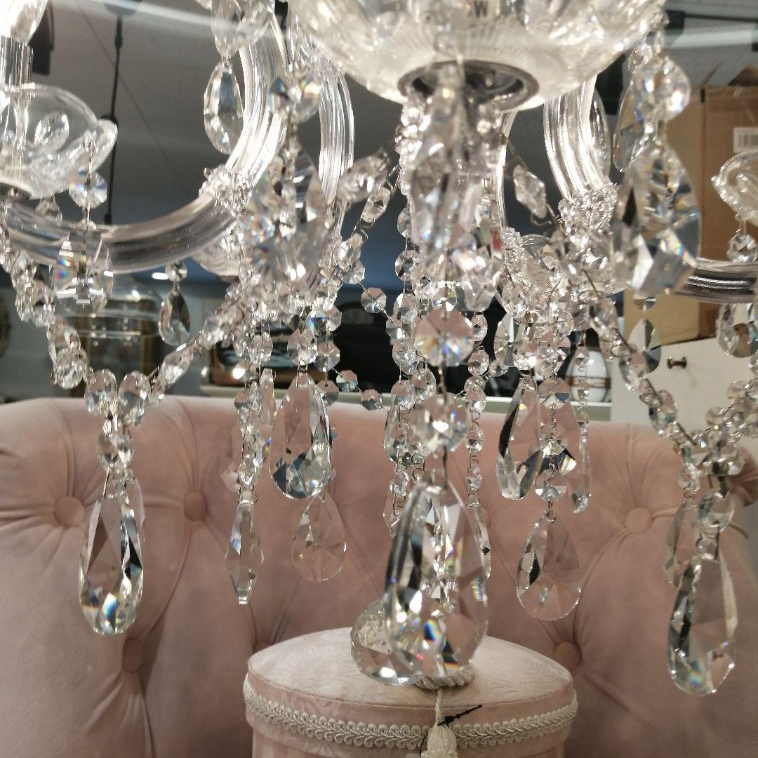 iΦ【 正規新品仕入 】 クリスタルガラス シャンデリア 5灯 エレガント 上品