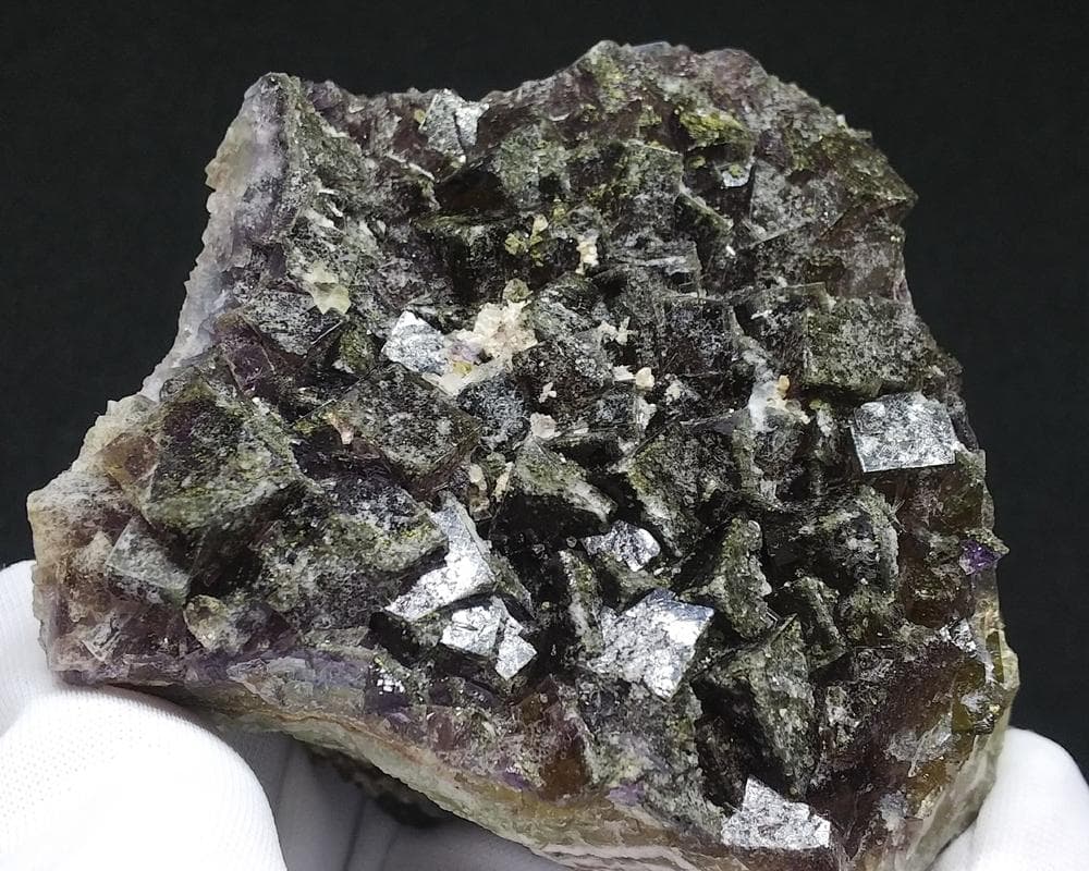 284 マルチカラー フローライト＆キャルコパイライト ドイツ産