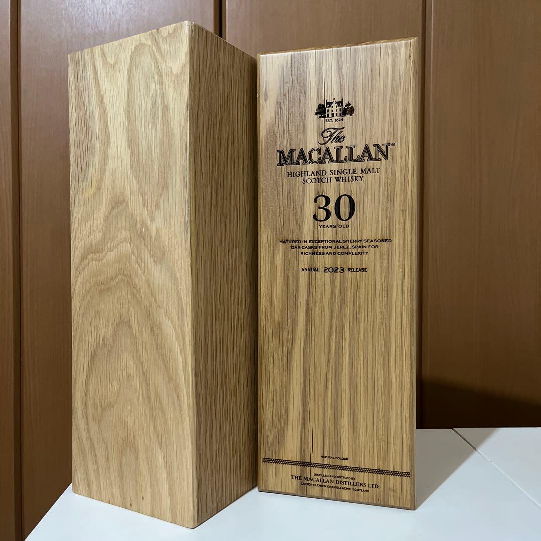 The Macallan 30年 ハイランドシングルモルトウイスキー空瓶　空箱
