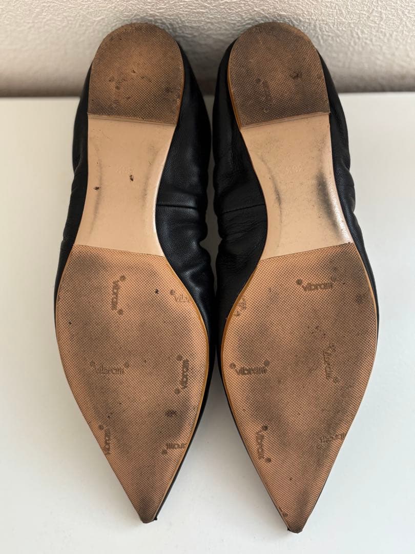 PIPPICHIC 36 1/2 ギャザーフラットパンプス