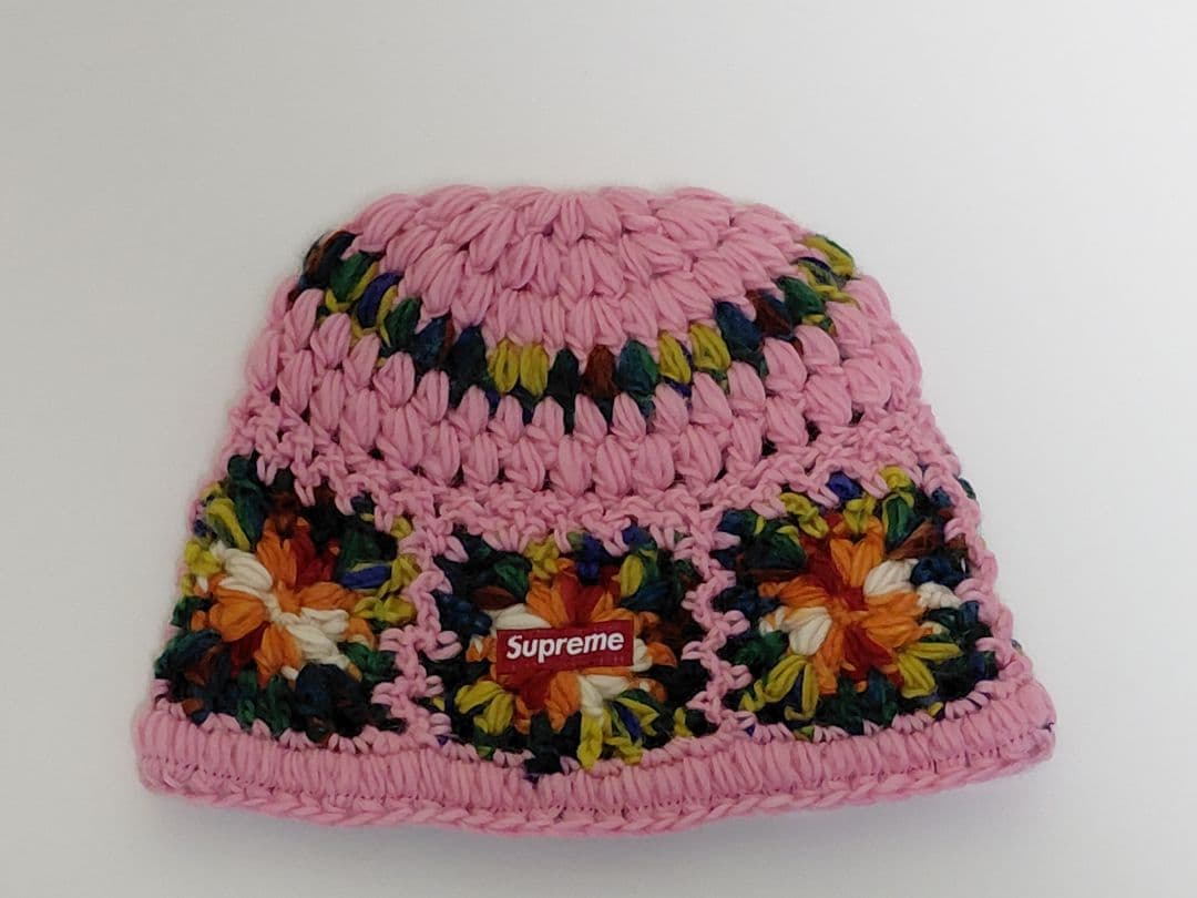 【新品・未着用】Supreme　Crochet　Beanie　\"Pink\"