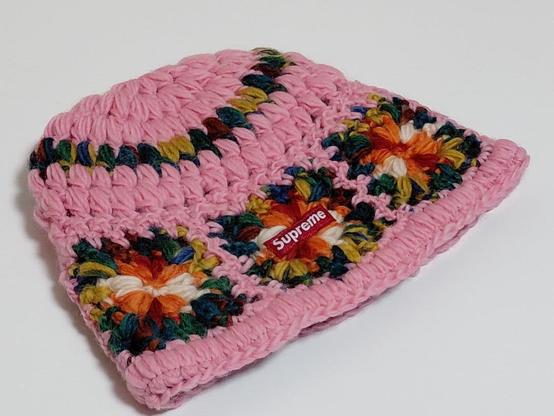 【新品・未着用】Supreme　Crochet　Beanie　\"Pink\"