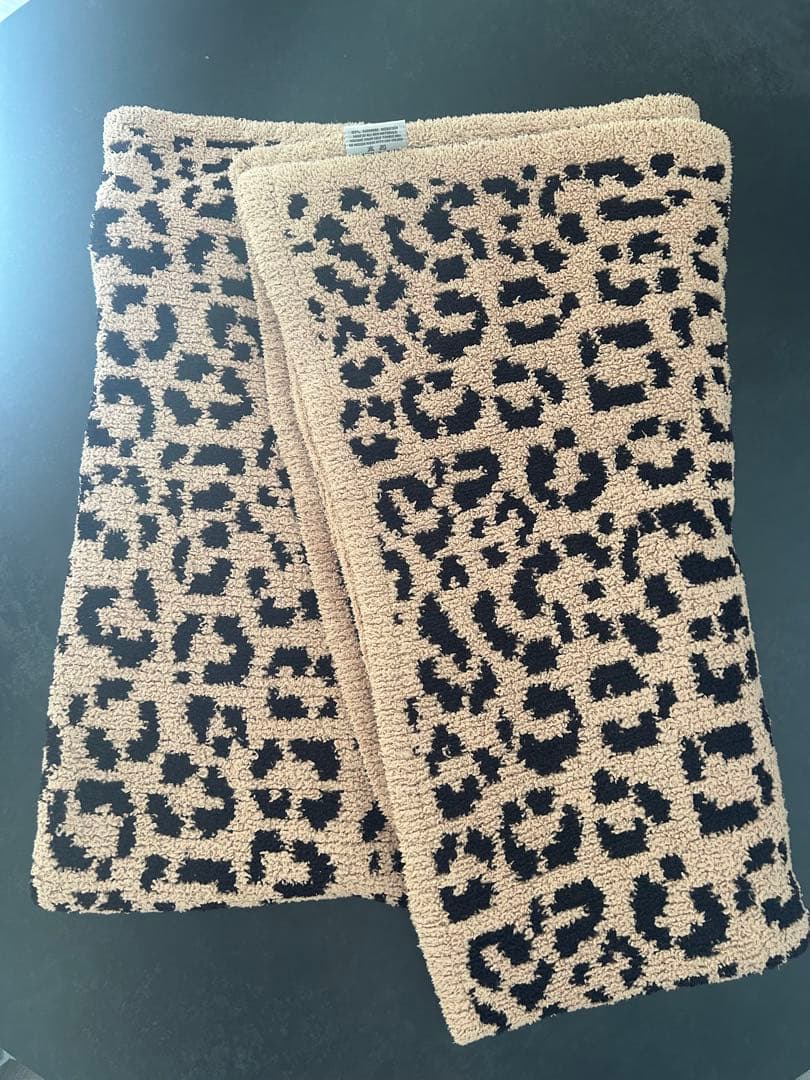 カシウェア　ヒョウ柄　ブランケット